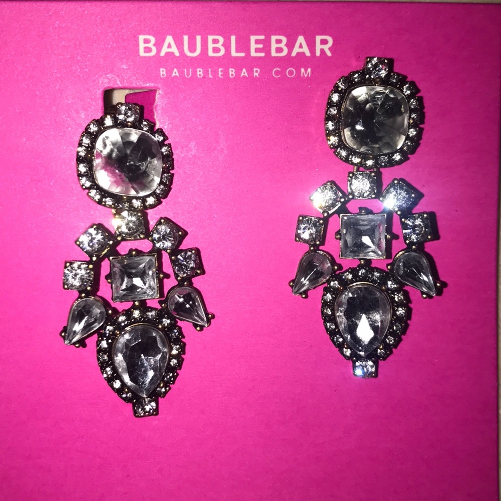 Bauble Bar clip on Statement Earrings